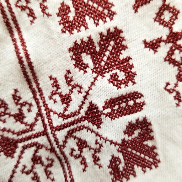 Madewell Embroidered Split Neck Top - Picture 6 of 8